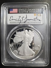 2026-P PROOF SILVER EAGLE PCGS PR70 DCAM CONGRATULATIONS SET ADVANCE REL DAMSTRA