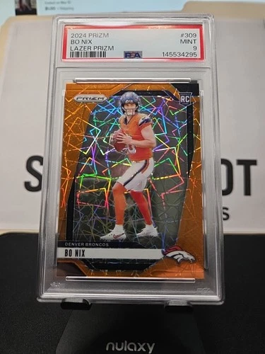 2024 Panini Prizm - Rookies Bo Nix #309 Lazer Prizm (RC)