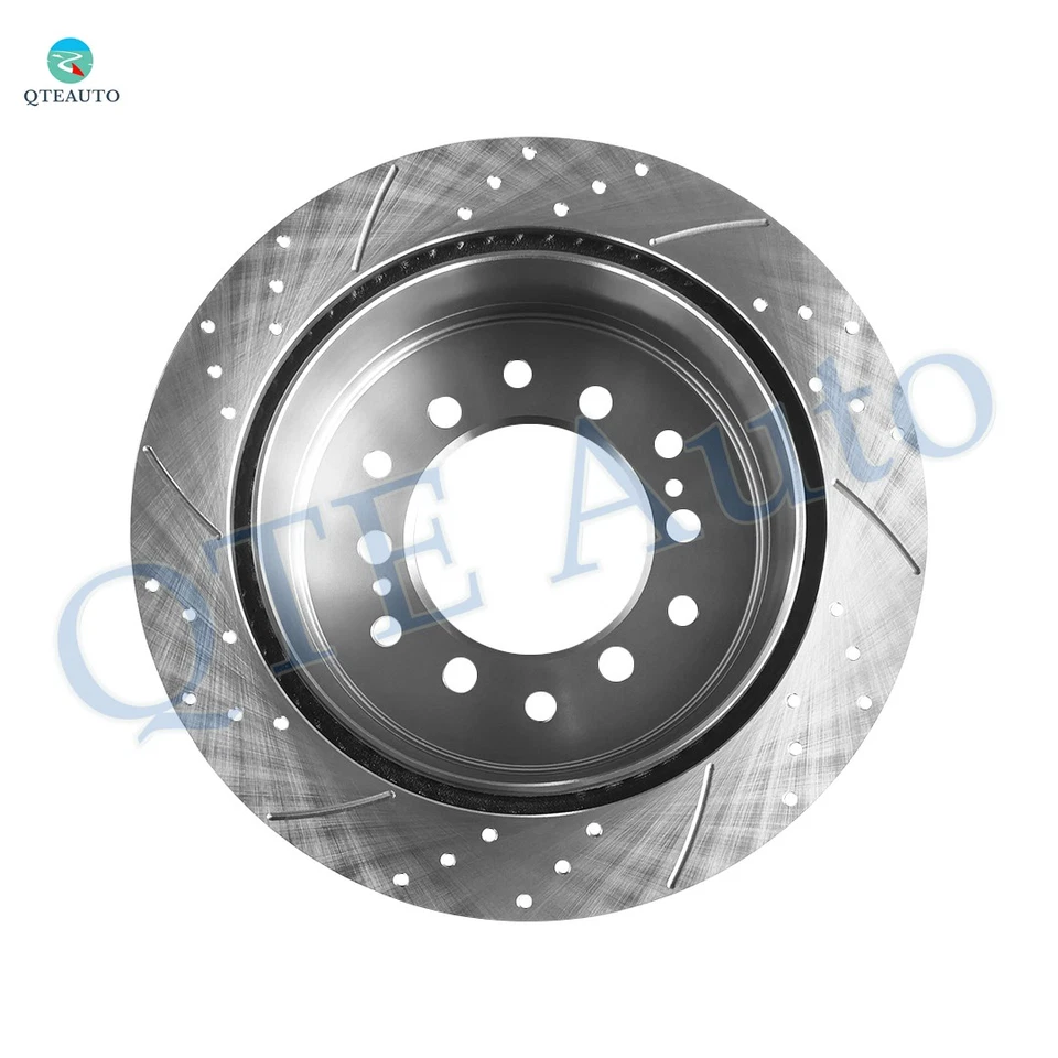 Discos de freno traseros perforados de 312mm para Toyota FJ Cruiser 2007-2009 Foto 3 de 4