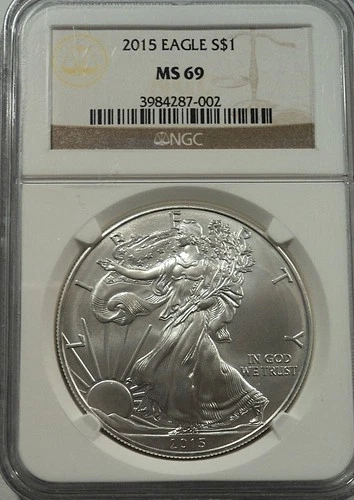 2015 US Silver Eagle $1 NGC MS69
