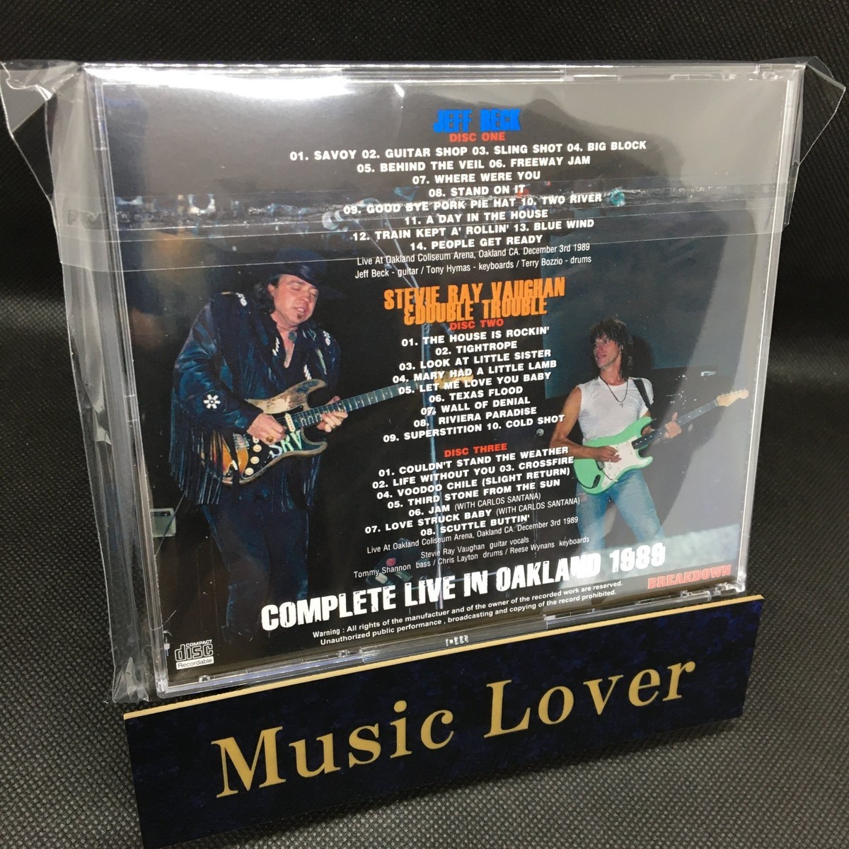 JEFF BECK + STEVIE RAY VAUGHAN - COMPLETE LIVE IN OAKLAND 1989