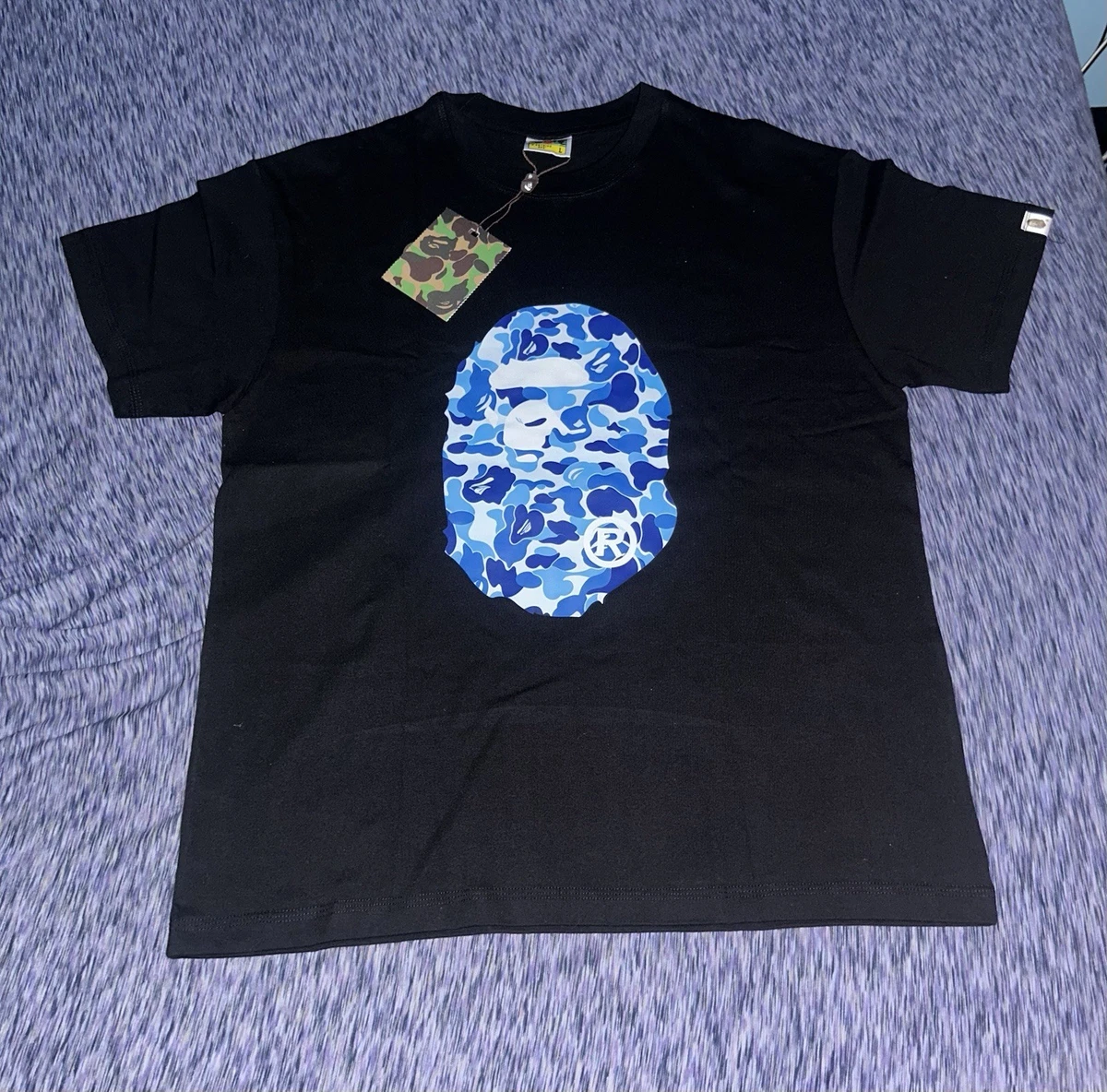 A Bathing Ape Short Sleeve Blue Shirts for Men for sale | eBay