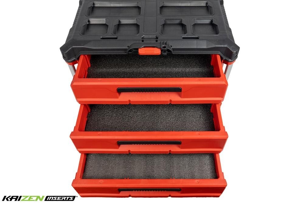 Milwaukee 48-22-8443 PACKOUT 3-Drawer Tool Box - Kaizen Foam