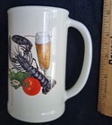 Vintage Crawfish Crayfish Lobster Cajun ? Cup Mug Glass o Beer Tomato Egg Cheers — photo 2