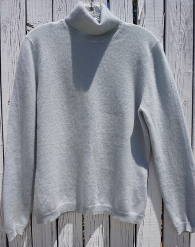 Blue Turtleneck Sweater 