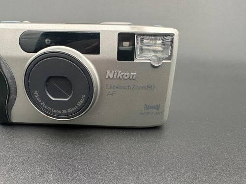NIKON Lite Touch Zoom 80 AF Silver Point and Shoot 38-80mm Film Camera UNTESTED - Picture 2 of 8