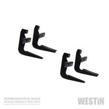 Westin for 2002-2008 Dodge Ram 1500 Quad Cab Running Board Mount Kit - Black - w