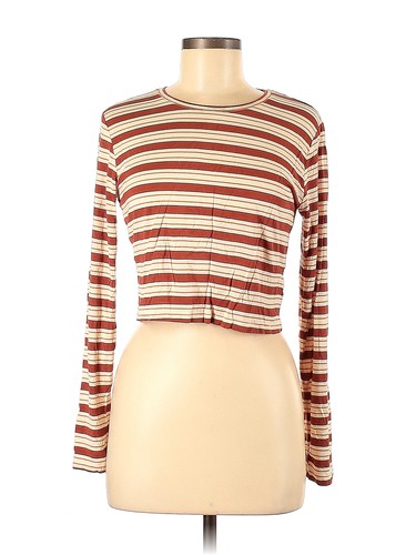 Women Brown Long Sleeve T-Shirt 