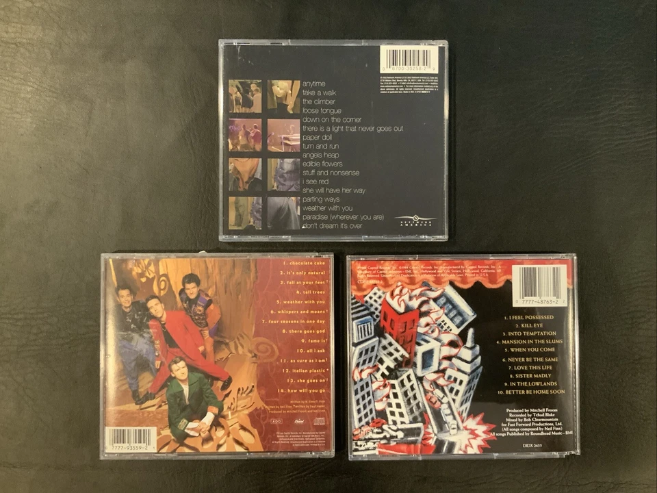 Crowded House / Neil Finn 3 CD Lot - Woodface, Temple of Low Men 7 Worlds Live Foto 2 de 4
