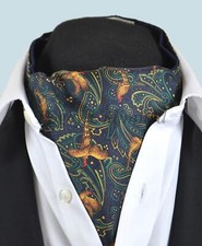 Silk Gentlemans Cravat/Scarf/Ascot. Made in England