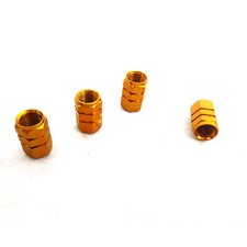 4pcs Gold Wheel Tyre Tire Valve Air Dust Cover Screw Cap for Volkswagen Golf R