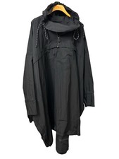 Lululemon Roksanda Cape Women’s Size M/l Black Hooded Face Forward Poncho Snaps
