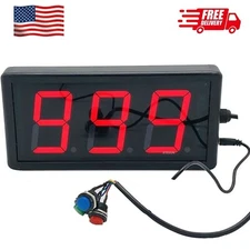 LED Lap Counter Up/Down Digital Counter with Buttons and Remote 3Inch High