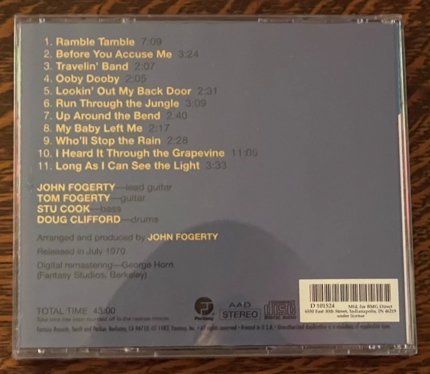 КОМПАКТ-ДИСК ~ CREEDENCE CLEARWATER REVIVAL ~ 1970/83 ~ КОСМИЧЕСКИЙ ЗАВОД - Изображение 3 из 4