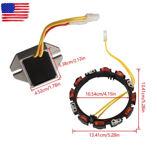 10/16 Amp Regulated Fit Briggs And Stratton Stator/Alternator - Foto 7