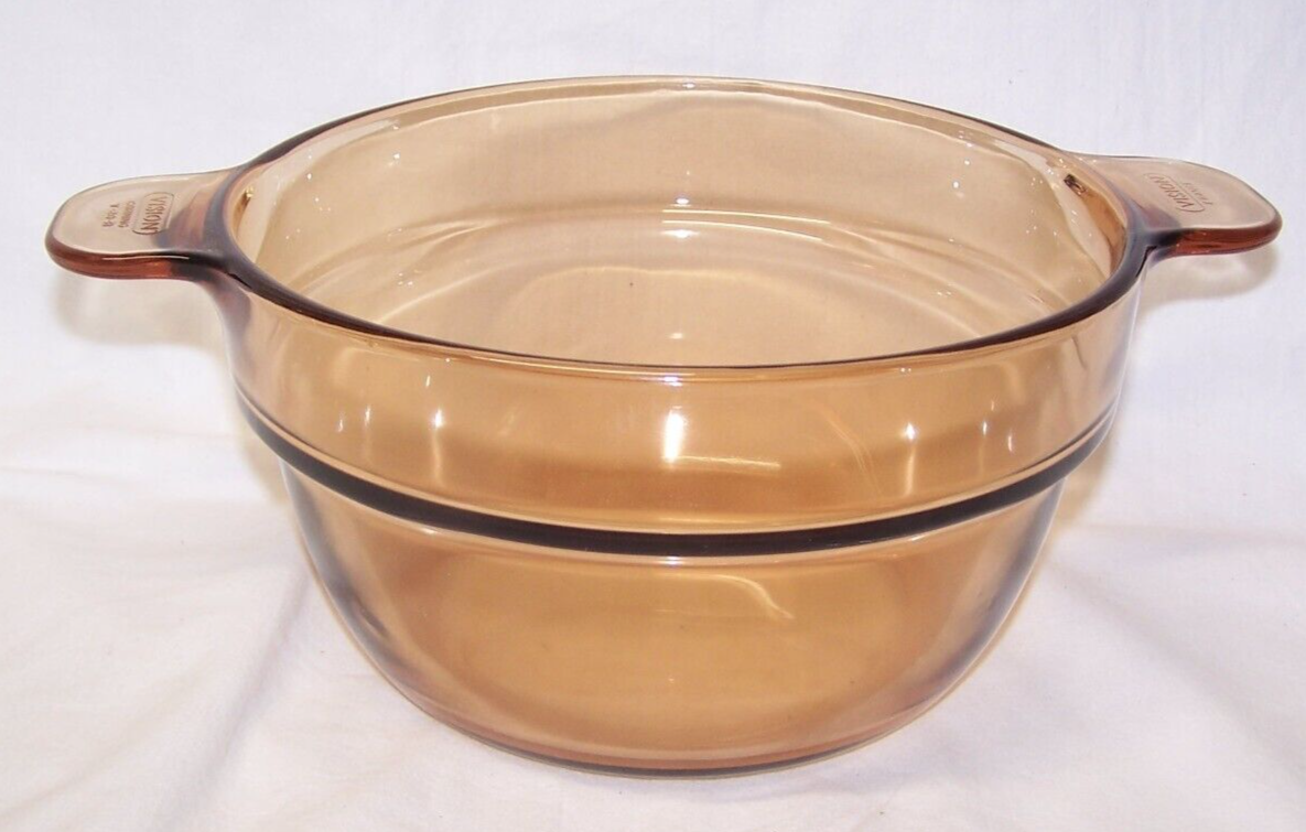 Pyrex Vision Corning Ware AMBER Glass Double Boiler insert For 1.5L