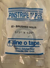 Line O Tape 03  Brushed Gold 1/2 X 120" Pinstripe Tape