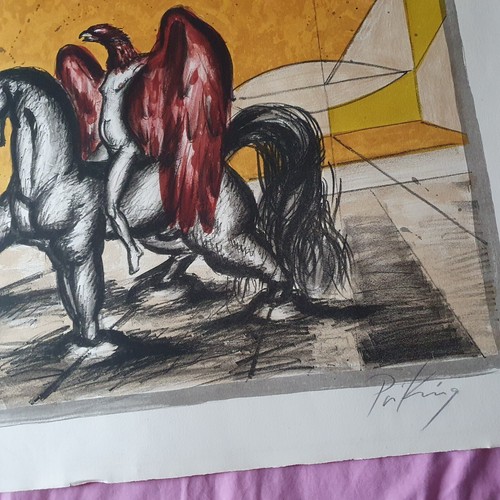 PRIKING Franz  Lithographie Signée  Et Numérotée 81 Cm X 63 Cm - Afbeelding 5 van 9