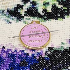 Eat Sleep Stich Wiederholung Zitat Emaille Na...