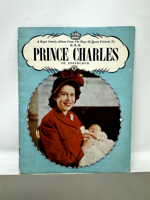 Royal Family Album Queen Elizabeth Birth Prince Charles of Edinburgh UK 1948 HRH