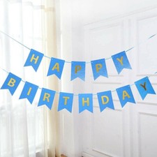 Happy Birthday Banner Reusable Party Decorations