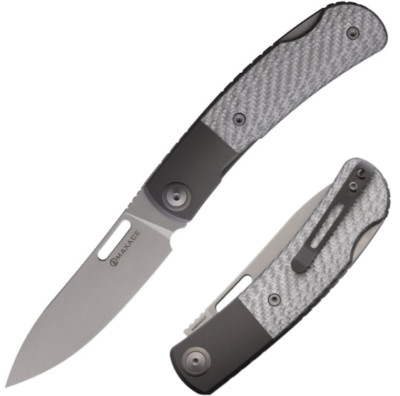 Maxace Beetle 2 Folding Knife 3.5'' MagnaCut Steel Blade Carbon Fiber Handle