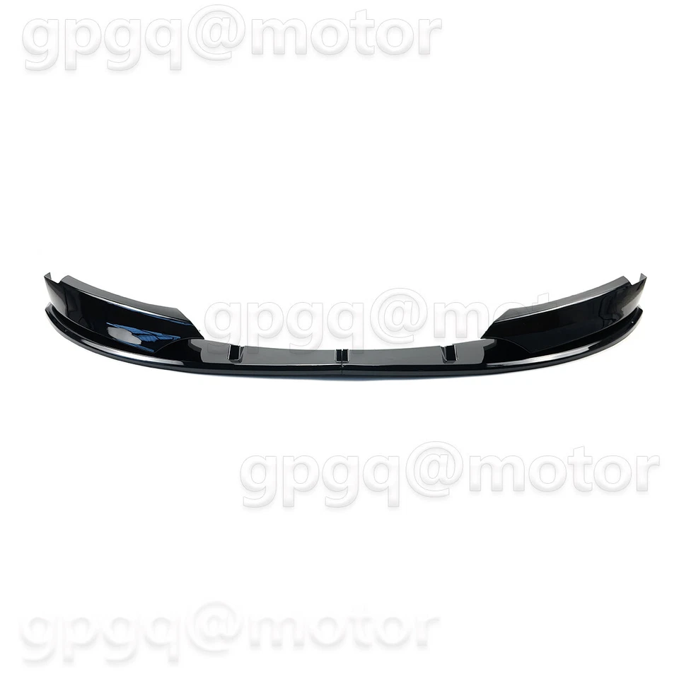 Kit de labios de parachoques delantero negro brillante M-Sport para BMW E82 128i 135i M-Sport 2007-2013 Foto 3 de 4