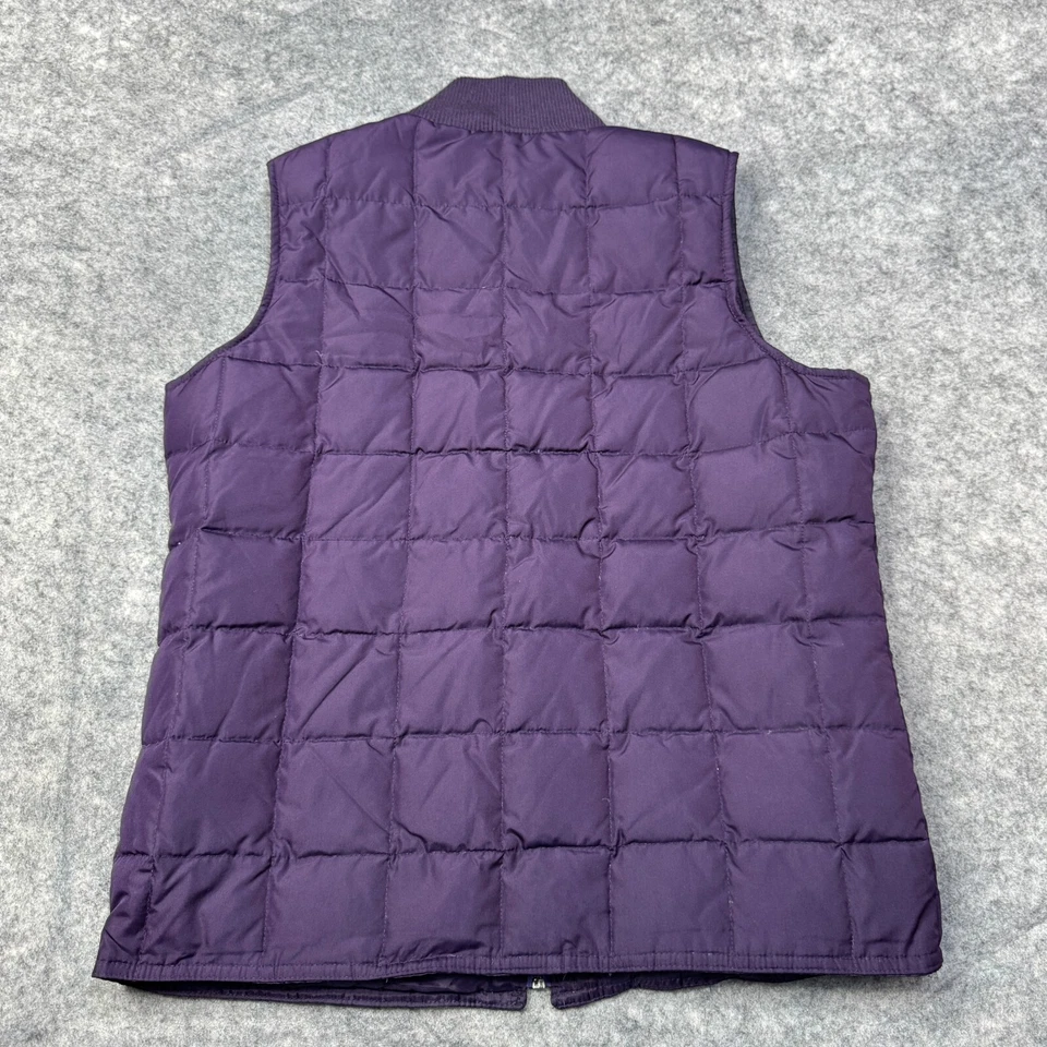 Charter Club Vest Womens M Purple Puffer Down Filled Insulated Full Zip Quilted - Image 2 of 4