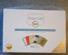 Project Life Becky Higgins Cut & Paste Edition Mini-Kit 100 Cards - NEW #380183