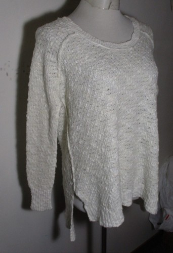 Pull manches longues beige en laine mélangée FREE PEOPLE taille S/P - Photo 3/6