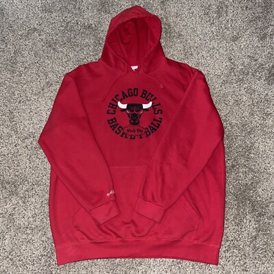 Mitchell And Ness Windy City Chicago Bulls Pullover Hoodie Big