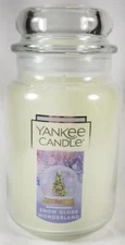 Yankee Candle SNOW GLOBE WONDERLAND Large Jar 22 Oz White Housewarmer New Wax