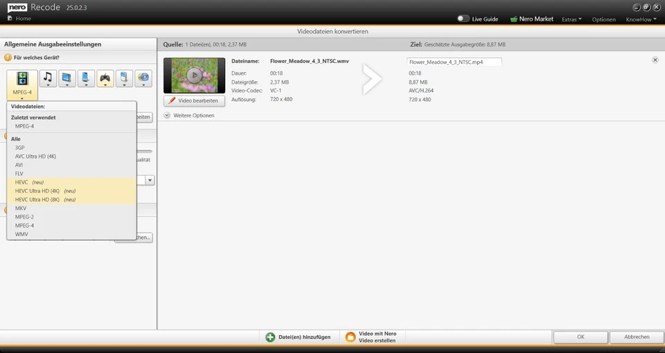 Nero Recode 2024 - Converter - Ripper - Lizenz für 1 PC - Download Version - Bild 4 von 4