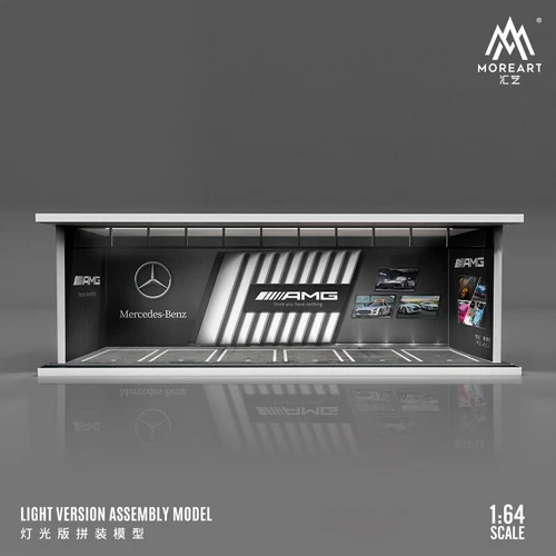 1/64 Diorama Car Garage Model LED Lighting Repair Workshop Scene Display Model - Picture 54 of 60