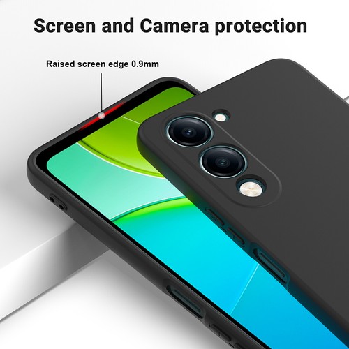 For ViVO Y04 4G, Luxury Soft Liquid Silicone Skin Touch Feel Back Case Cover - Picture 21 of 33