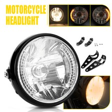 7 Motorcycle Led Headlight Turn Light With Bracket Universal For Honda Yamaha 7 Motorcycle Led Headlight Turn Light With Bracket Universal For Honda Yamaha