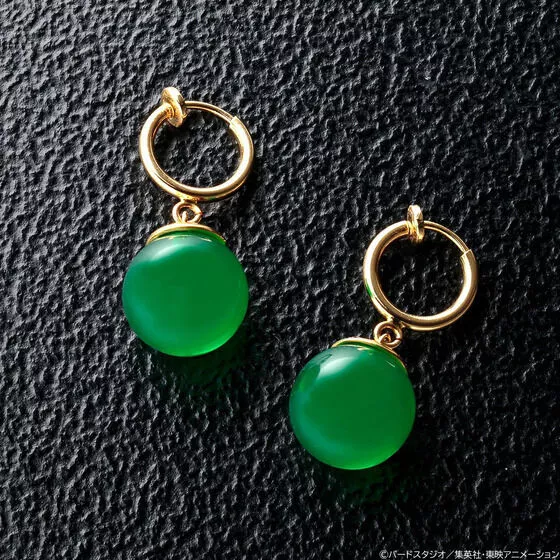 Potara Earrings Dark Green Earrings Inspired by Dragon Ball 