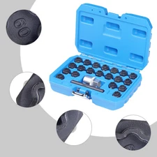 22pcs Universal Locking Lug Nut Master Key Set Wheel Lock Removal Tool NEW US