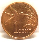 Trinidad & Tobago, 1995 Cent, KM29, BU, NR, 8-24
