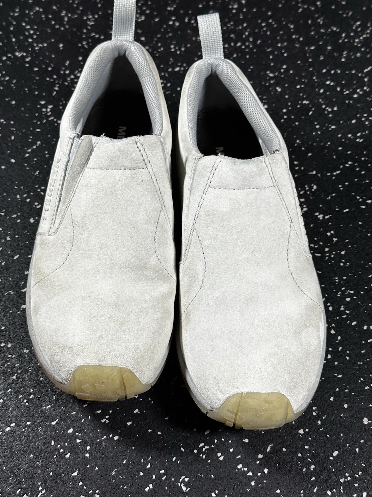 MERRELL SLIP ON UOMO JUNGLE MOC panna scamosciato comodo TAGLIA 8