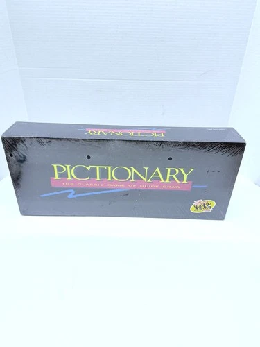 Vintage 1993 Milton Bradley Pictionary Board Game New Sealed Updated For 90s