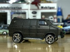 Hot Wheels Black Oxide Custom Gun Blued 79 Dodge Ram Van With Wheel Swap Loose Hot Wheels Black Oxide Custom Gun Blued 79 Dodge Ram Van With Wheel Swap Loose