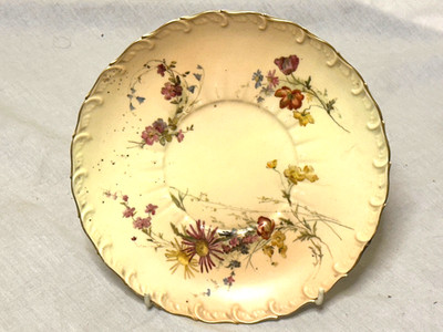 Royal Worcester Porzellan Blumen Teller 19. Jahrhundert Code 190547