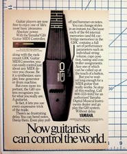 Vintage Yamaha G10 Guitar MIDI Controller Keyboard Music Tech Print Ad