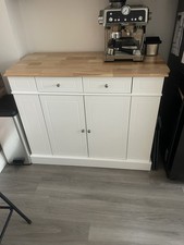 Kitchen Island Unit Butchers Block Trolley Breakfast Bar Table Storage Cabinet
