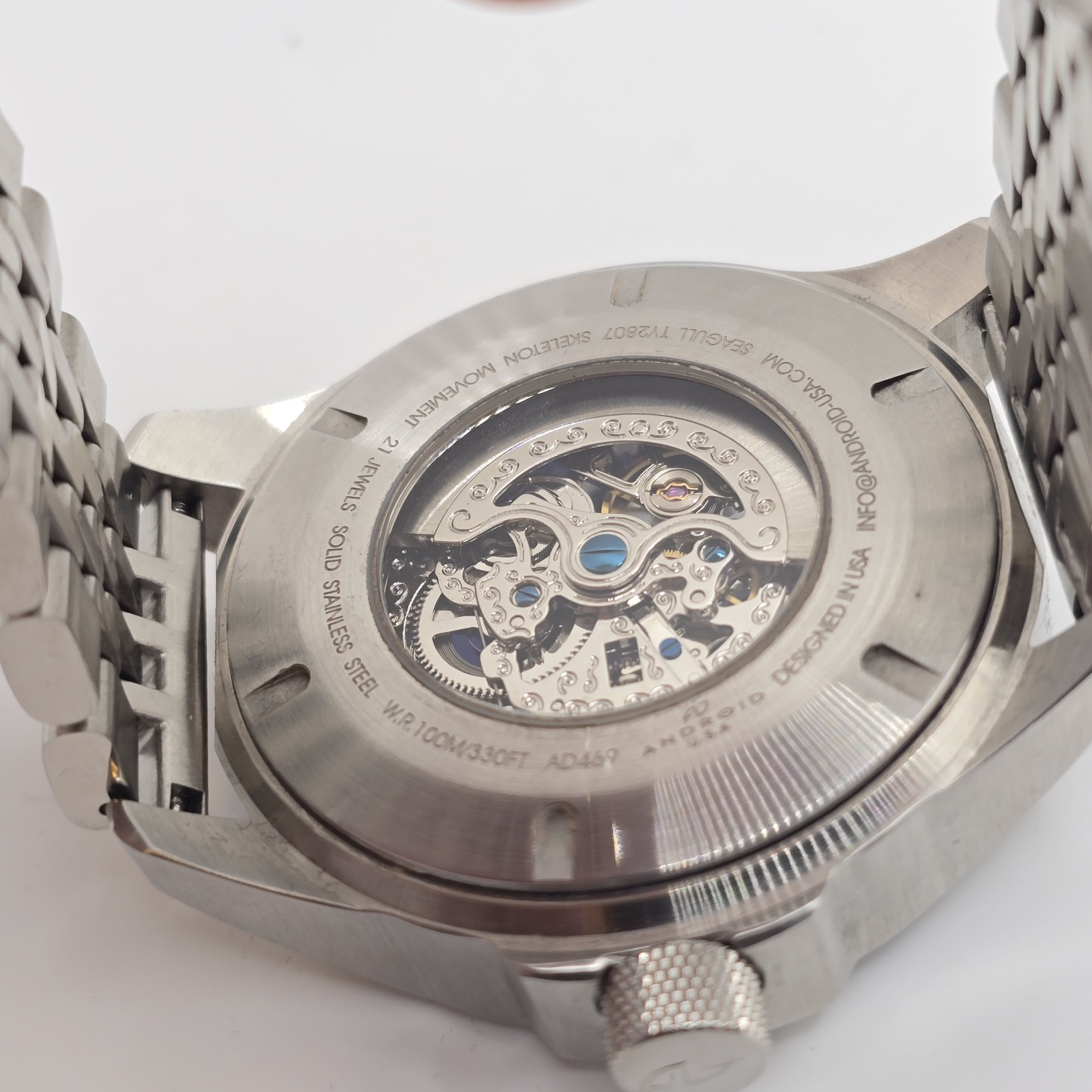 Android Espionage Skeleton Automatic Watch Men's … - image 2