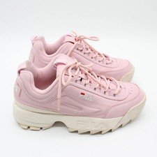 FILA Disruptor II Pink Chunky Trainers UK 4.5 EU 38 Platform Sneakers