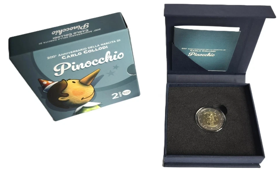 Italien 2 euro 2026 Proof/PP REVERSE -Pinocchio... - Bild 1 von 1