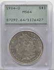 1904-O Morgan Silver Dollar PCGS MS64 OGH Rattler Early graded number