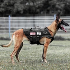 Tactical Dog Harness No Pull for Large Working Dogs Military Dogs Vest Police Se